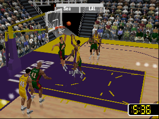 NBA Courtside 2 featuring Kobe Bryant (USA) In game screenshot